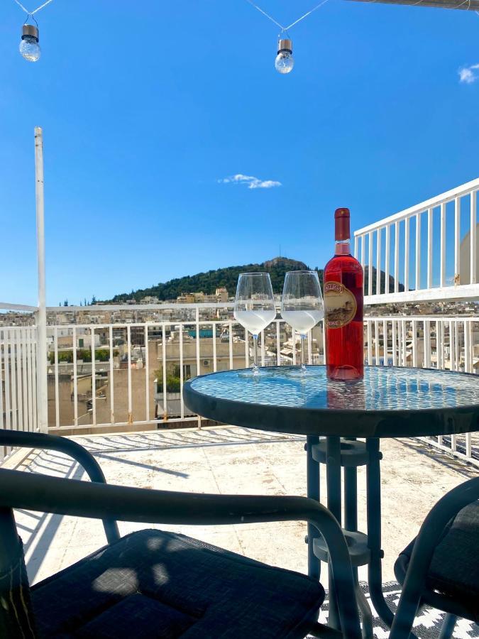 Apartment With Beautiful View Of Lycabettus Athen Exterior foto